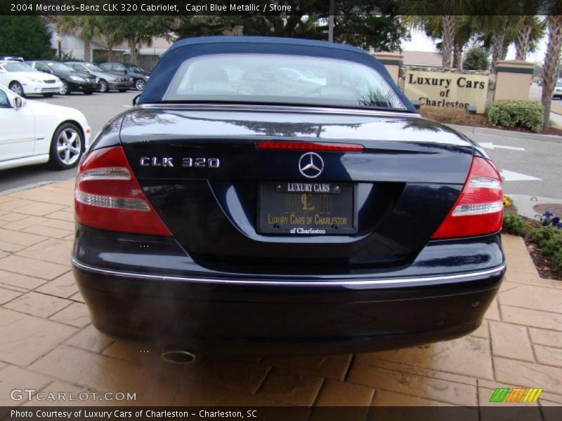 Capri Blue Metallic / Stone 2004 Mercedes-Benz CLK 320 Cabriolet