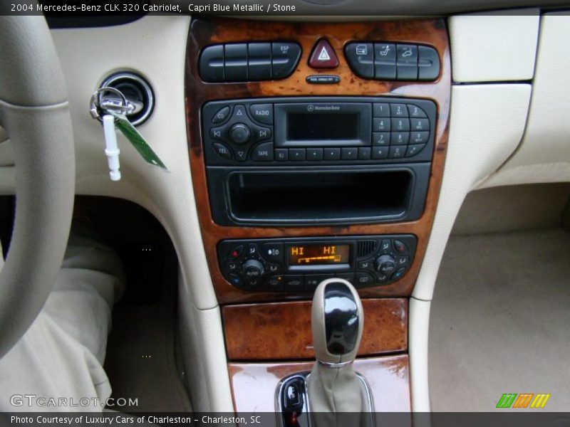 Capri Blue Metallic / Stone 2004 Mercedes-Benz CLK 320 Cabriolet
