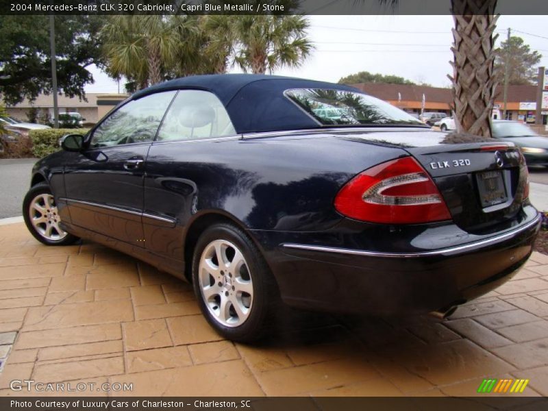 Capri Blue Metallic / Stone 2004 Mercedes-Benz CLK 320 Cabriolet