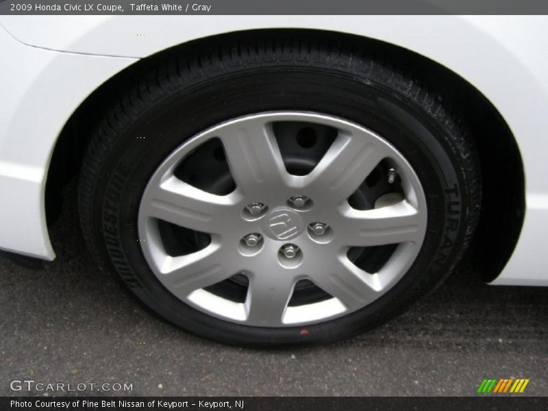 Taffeta White / Gray 2009 Honda Civic LX Coupe