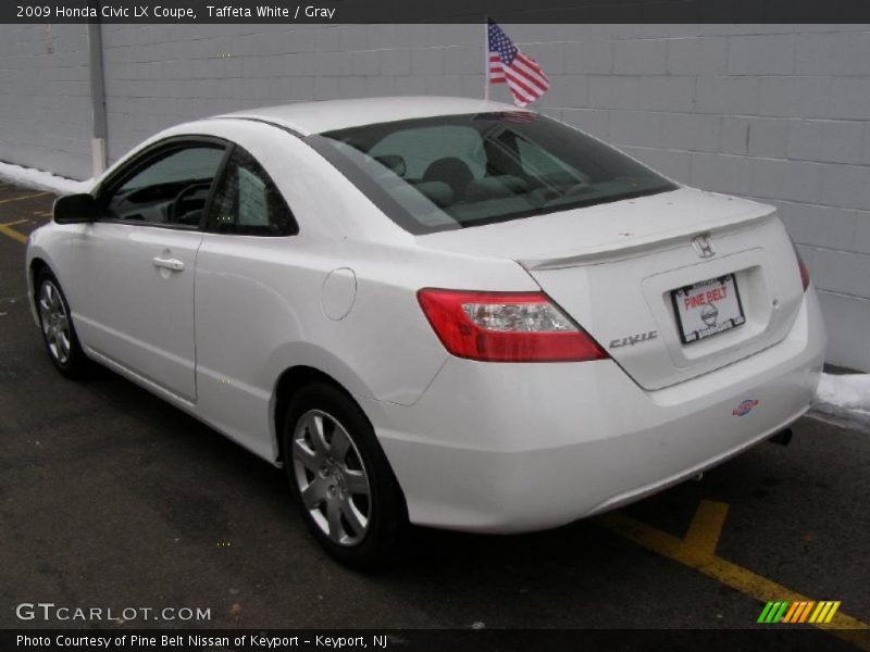 Taffeta White / Gray 2009 Honda Civic LX Coupe