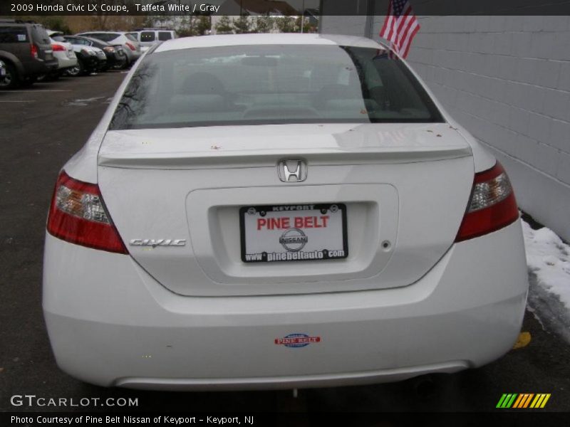 Taffeta White / Gray 2009 Honda Civic LX Coupe