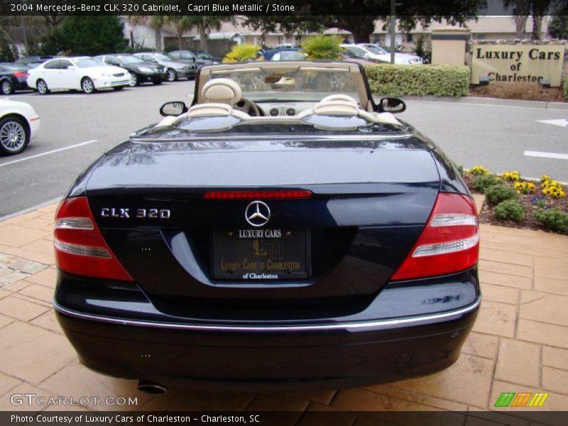 Capri Blue Metallic / Stone 2004 Mercedes-Benz CLK 320 Cabriolet