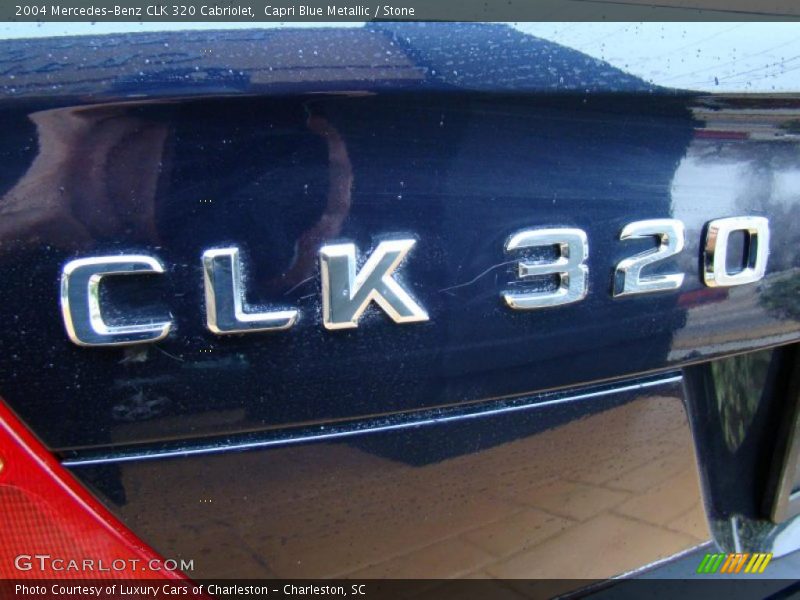 Capri Blue Metallic / Stone 2004 Mercedes-Benz CLK 320 Cabriolet