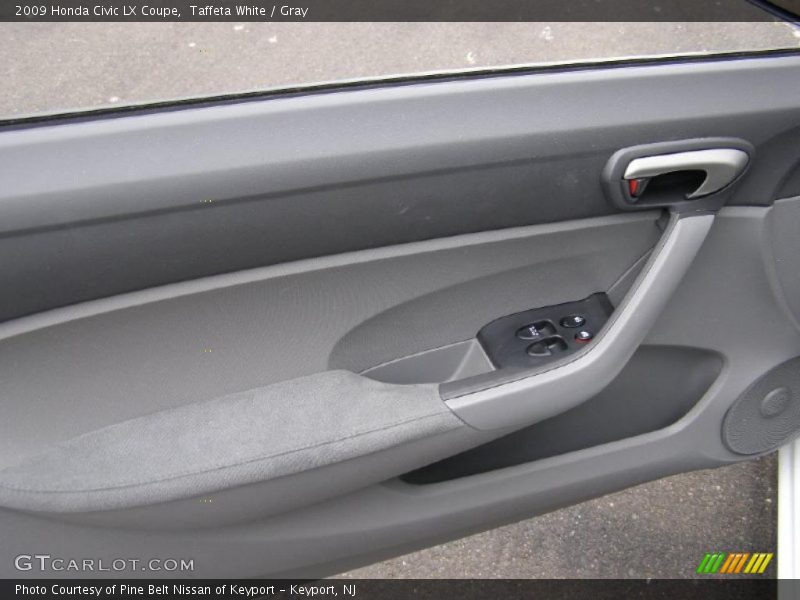 Taffeta White / Gray 2009 Honda Civic LX Coupe