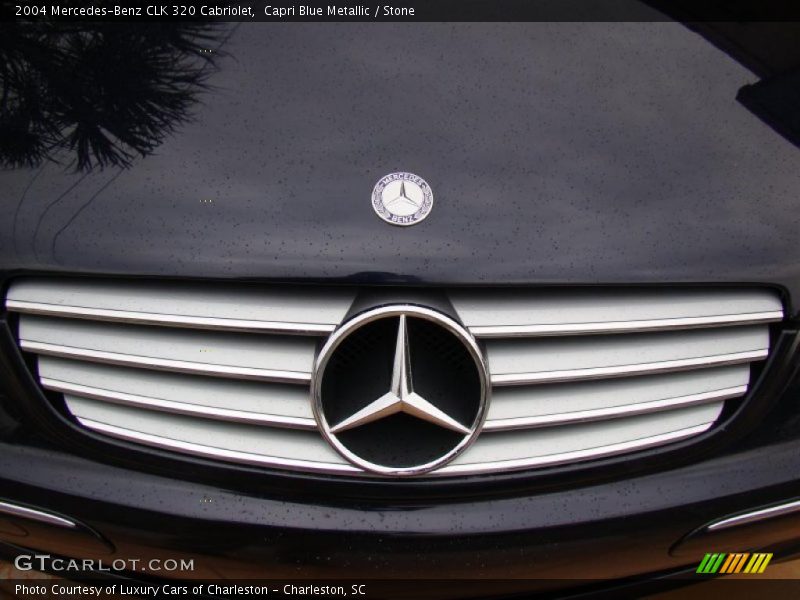 Capri Blue Metallic / Stone 2004 Mercedes-Benz CLK 320 Cabriolet