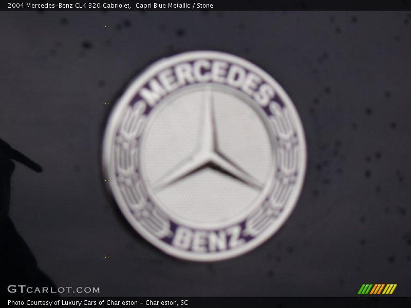 Capri Blue Metallic / Stone 2004 Mercedes-Benz CLK 320 Cabriolet