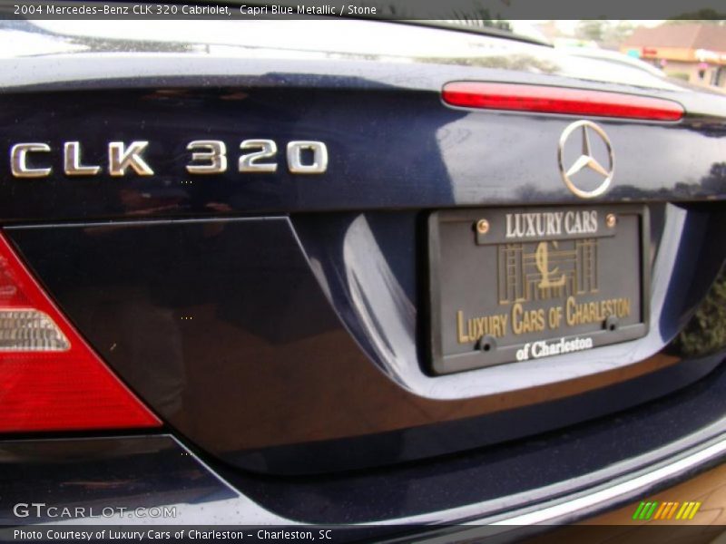 Capri Blue Metallic / Stone 2004 Mercedes-Benz CLK 320 Cabriolet
