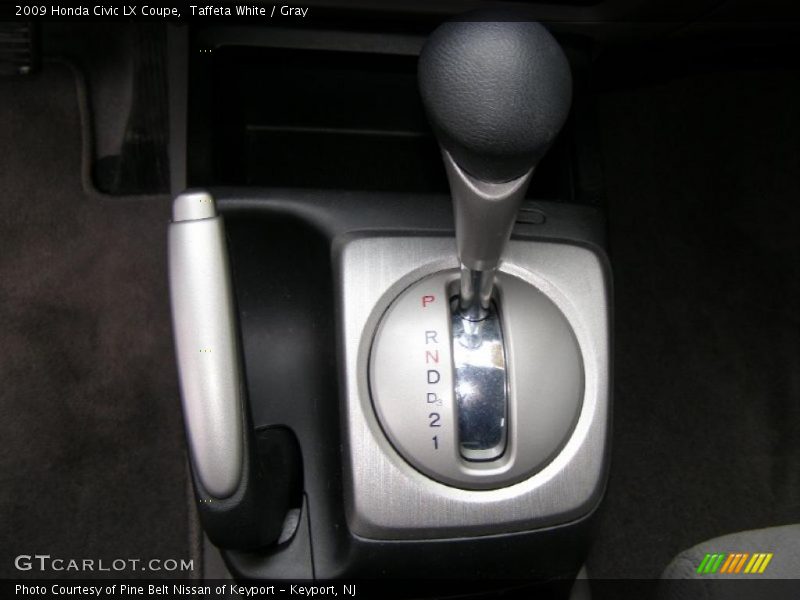 Taffeta White / Gray 2009 Honda Civic LX Coupe