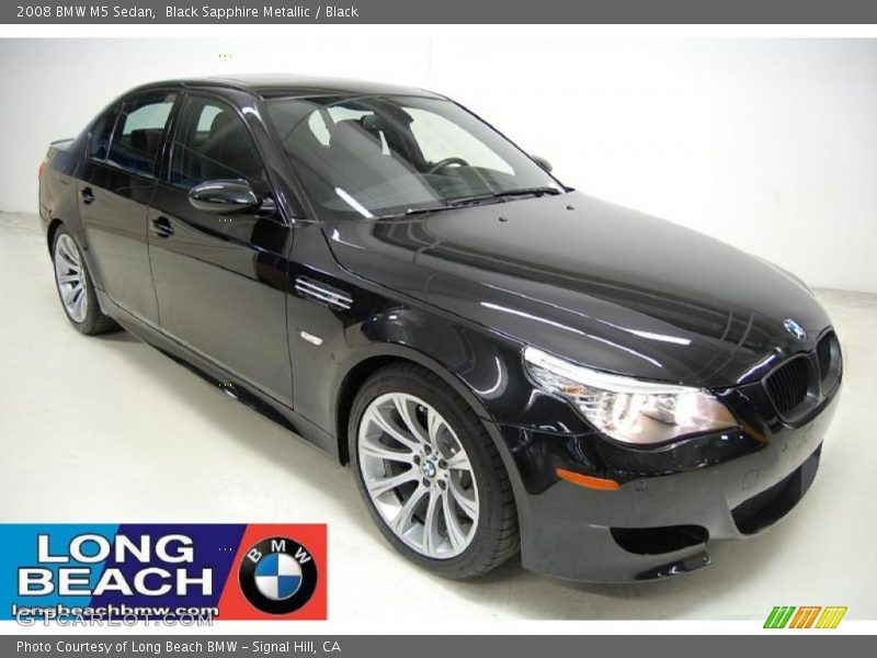 Black Sapphire Metallic / Black 2008 BMW M5 Sedan