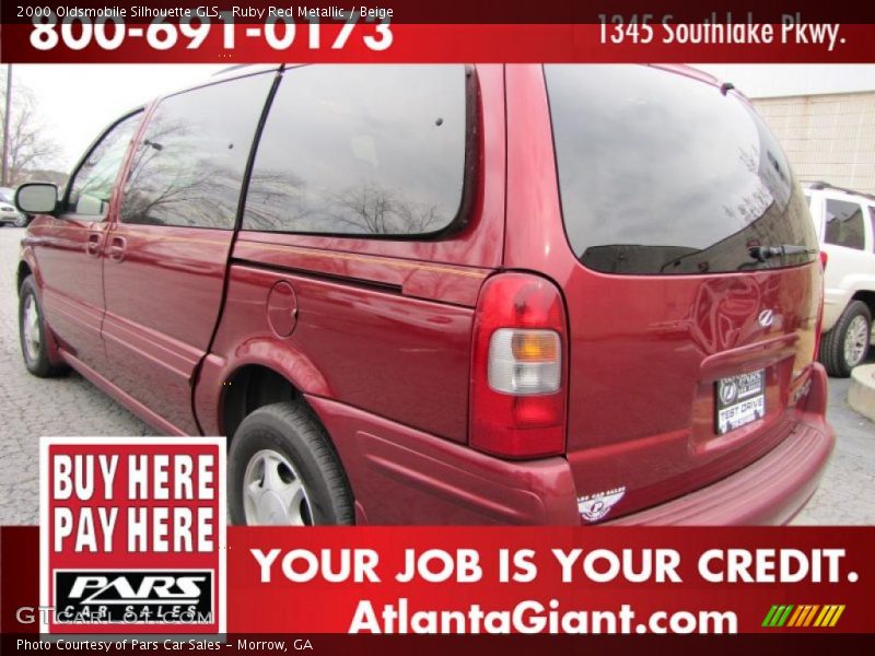 Ruby Red Metallic / Beige 2000 Oldsmobile Silhouette GLS