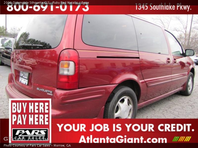 Ruby Red Metallic / Beige 2000 Oldsmobile Silhouette GLS