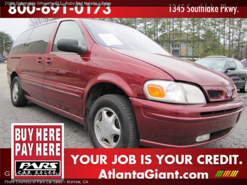 Ruby Red Metallic / Beige 2000 Oldsmobile Silhouette GLS