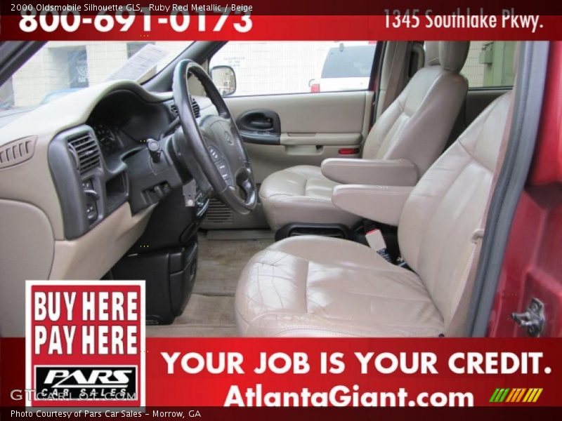 Ruby Red Metallic / Beige 2000 Oldsmobile Silhouette GLS