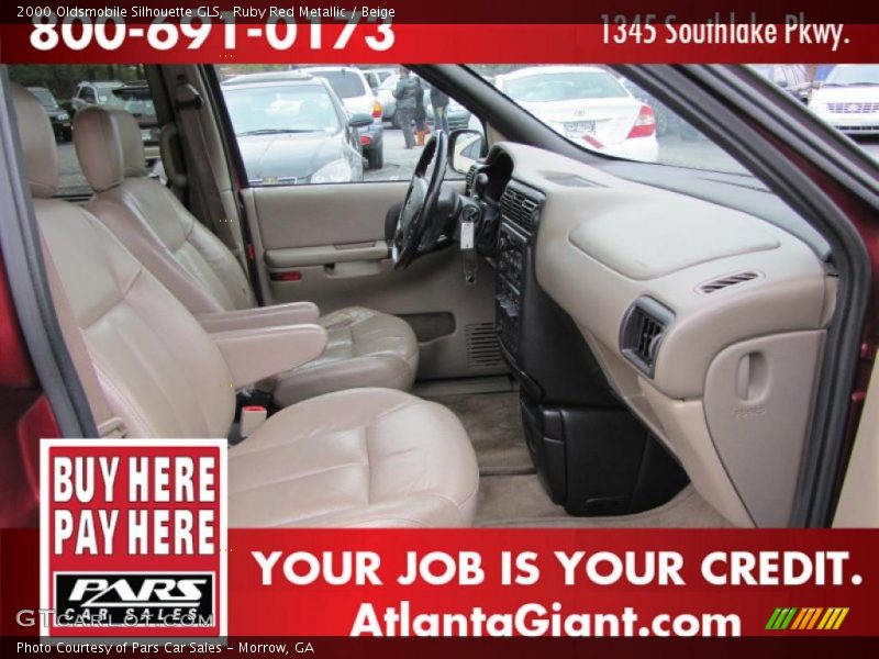 Ruby Red Metallic / Beige 2000 Oldsmobile Silhouette GLS