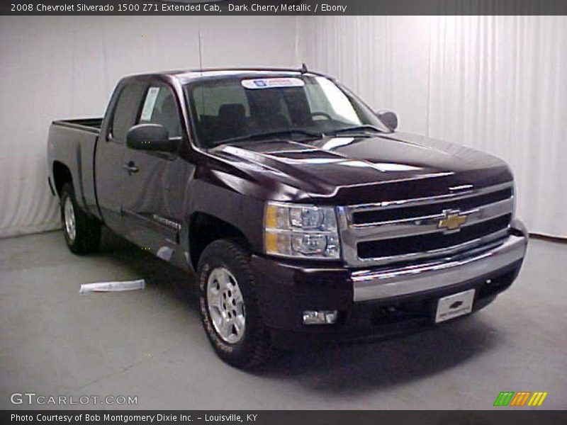 Dark Cherry Metallic / Ebony 2008 Chevrolet Silverado 1500 Z71 Extended Cab
