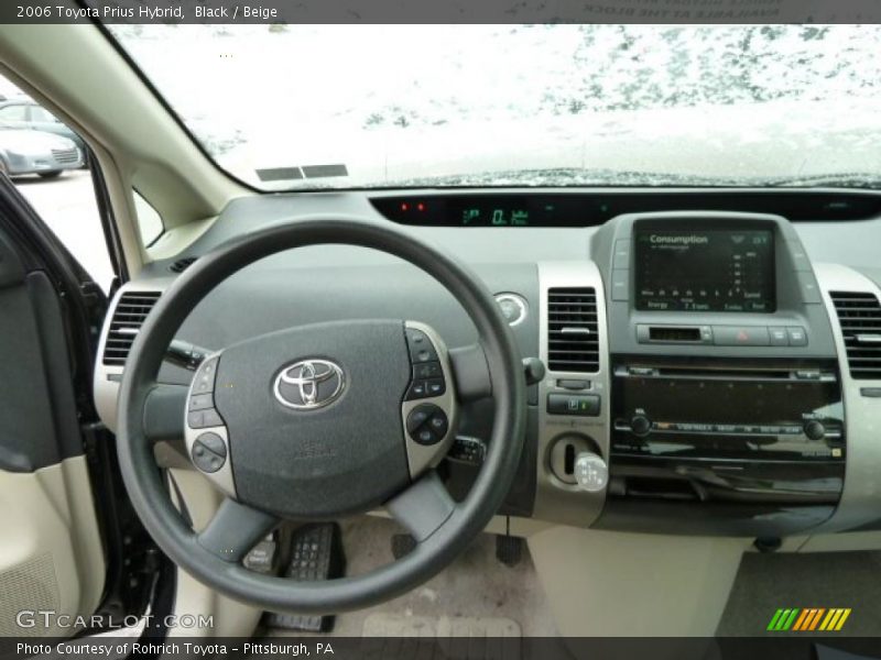 Black / Beige 2006 Toyota Prius Hybrid