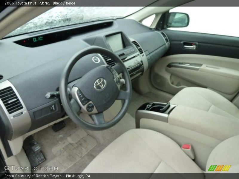 Black / Beige 2006 Toyota Prius Hybrid