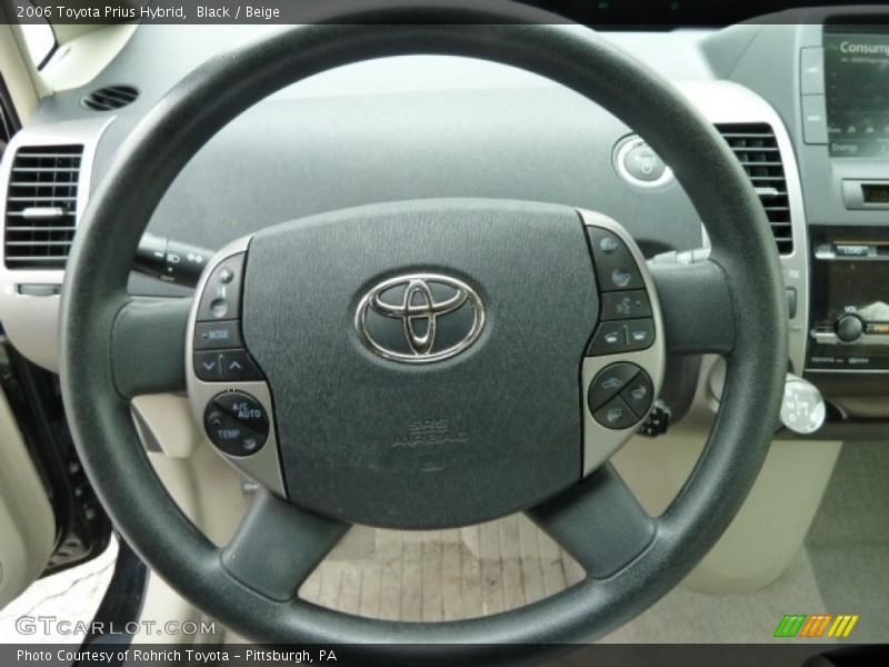 Black / Beige 2006 Toyota Prius Hybrid