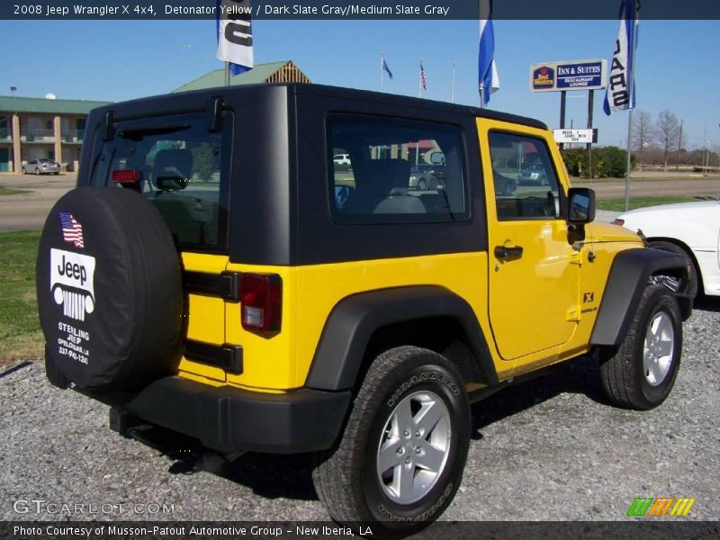 Detonator Yellow / Dark Slate Gray/Medium Slate Gray 2008 Jeep Wrangler X 4x4