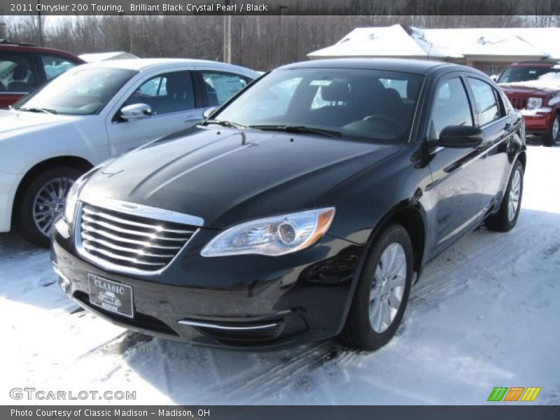 Brilliant Black Crystal Pearl / Black 2011 Chrysler 200 Touring