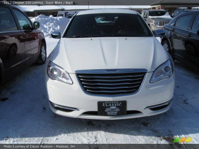 Stone White / Black 2011 Chrysler 200 Limited