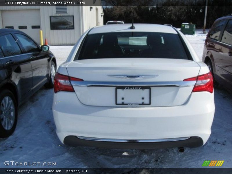 Stone White / Black 2011 Chrysler 200 Limited