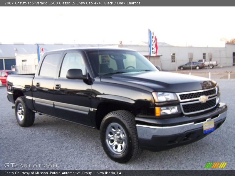 Black / Dark Charcoal 2007 Chevrolet Silverado 1500 Classic LS Crew Cab 4x4