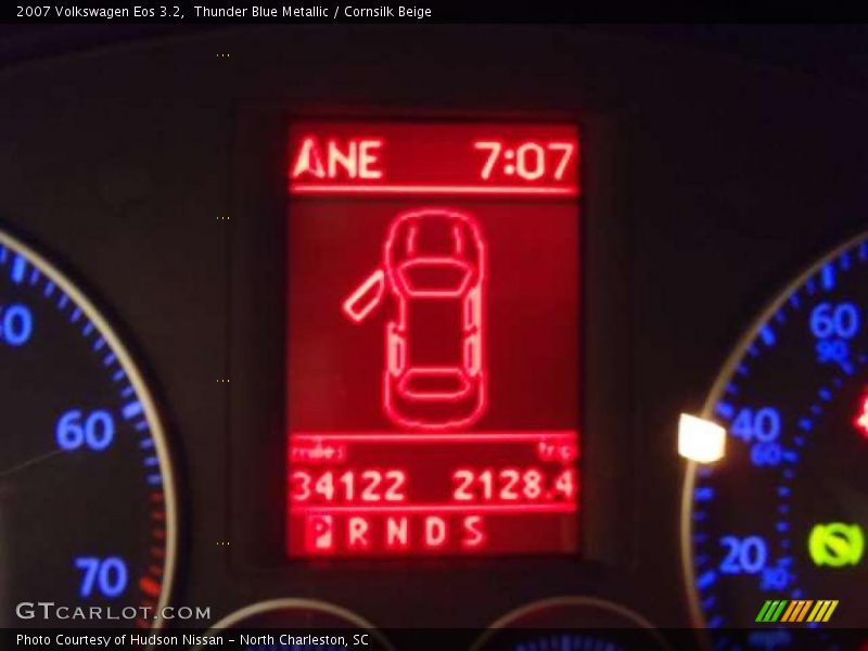 Thunder Blue Metallic / Cornsilk Beige 2007 Volkswagen Eos 3.2