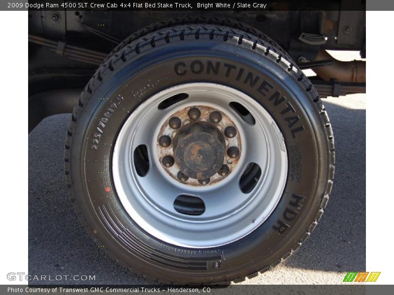  2009 Ram 4500 SLT Crew Cab 4x4 Flat Bed Stake Truck Wheel