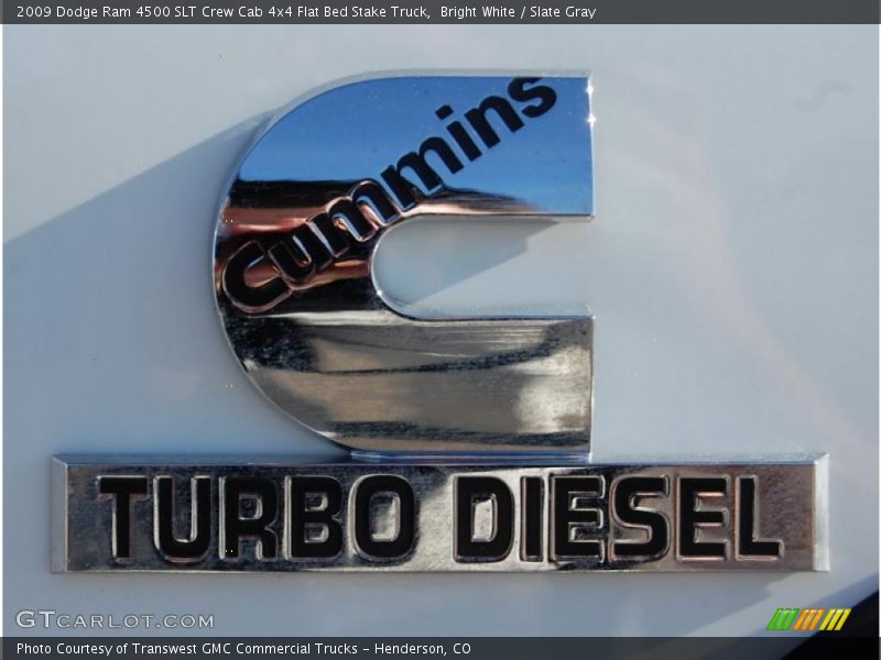  2009 Ram 4500 SLT Crew Cab 4x4 Flat Bed Stake Truck Logo