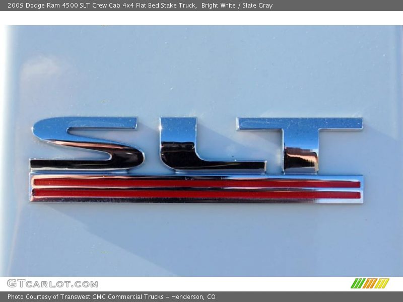  2009 Ram 4500 SLT Crew Cab 4x4 Flat Bed Stake Truck Logo