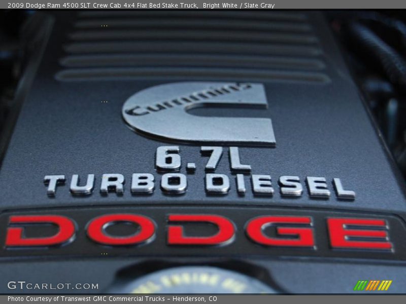  2009 Ram 4500 SLT Crew Cab 4x4 Flat Bed Stake Truck Logo