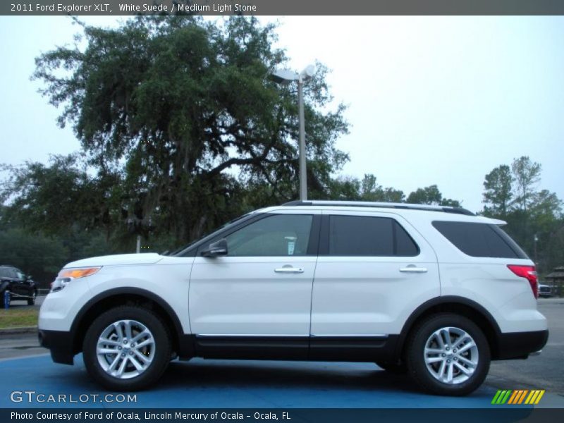 White Suede / Medium Light Stone 2011 Ford Explorer XLT