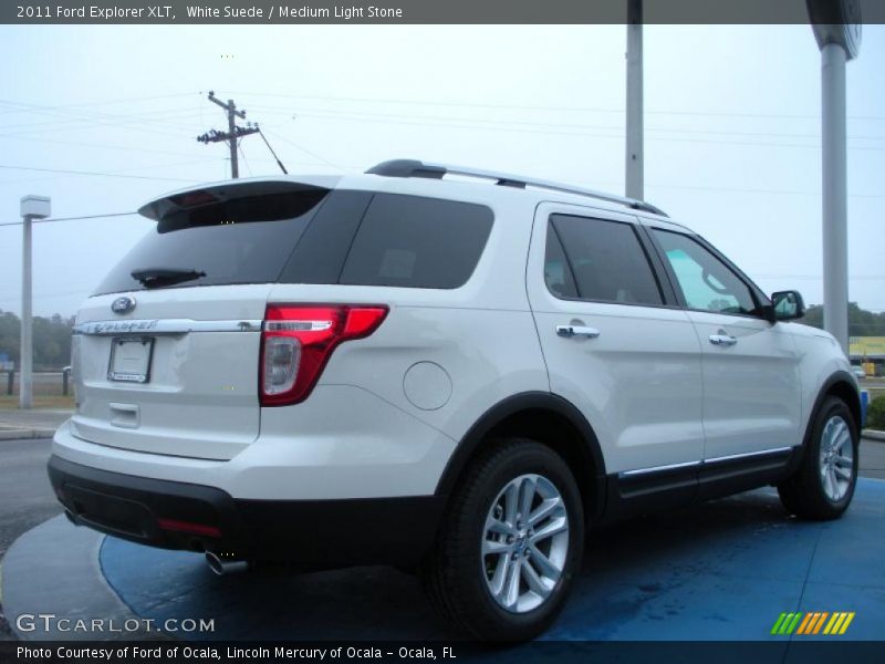 White Suede / Medium Light Stone 2011 Ford Explorer XLT