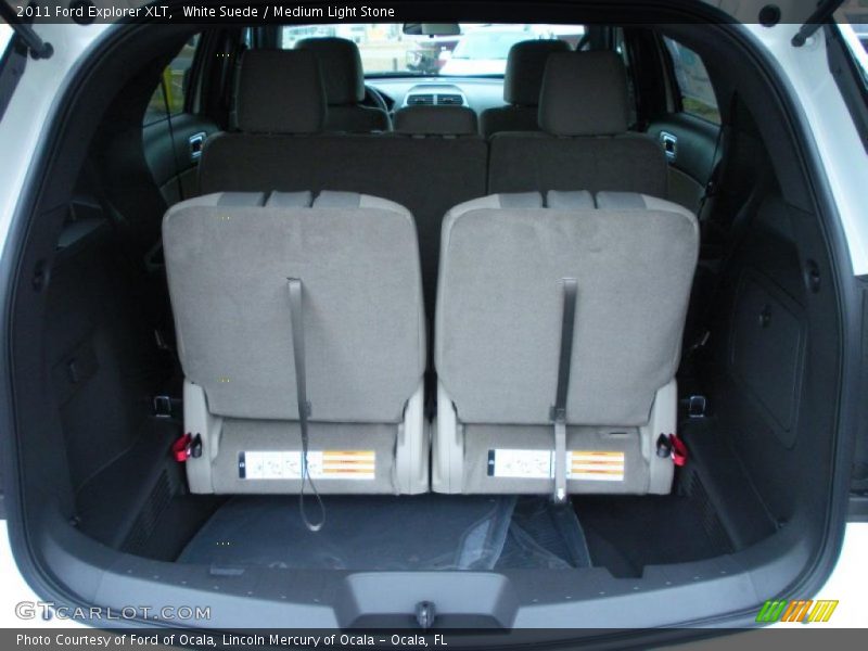 White Suede / Medium Light Stone 2011 Ford Explorer XLT