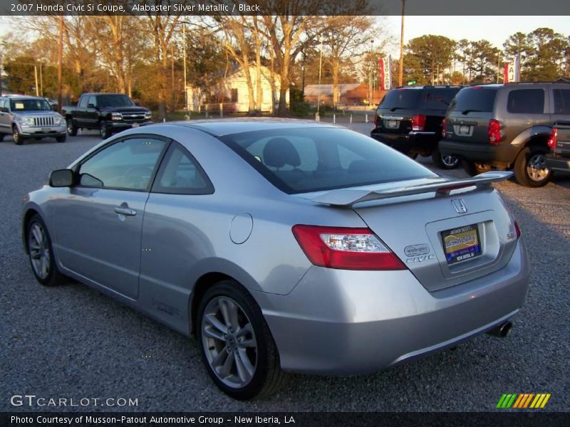 Alabaster Silver Metallic / Black 2007 Honda Civic Si Coupe