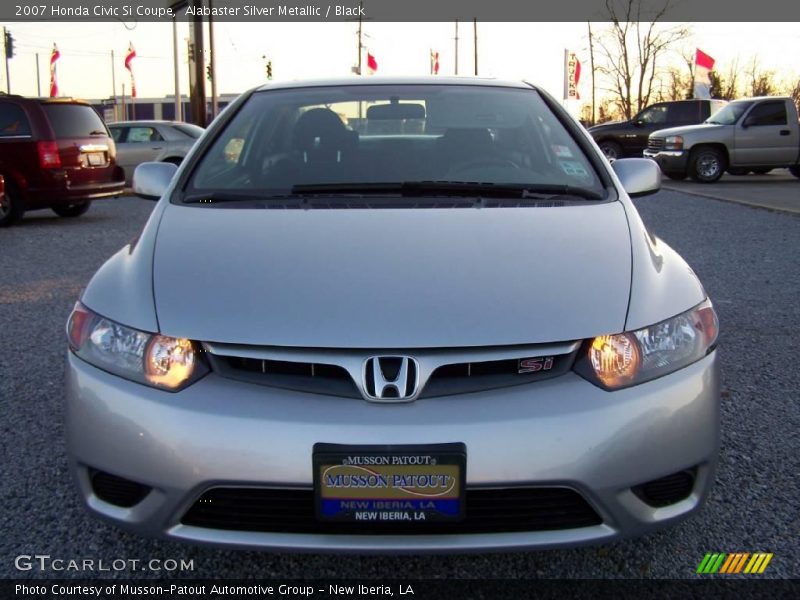 Alabaster Silver Metallic / Black 2007 Honda Civic Si Coupe