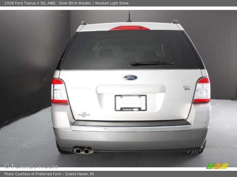 Silver Birch Metallic / Medium Light Stone 2008 Ford Taurus X SEL AWD