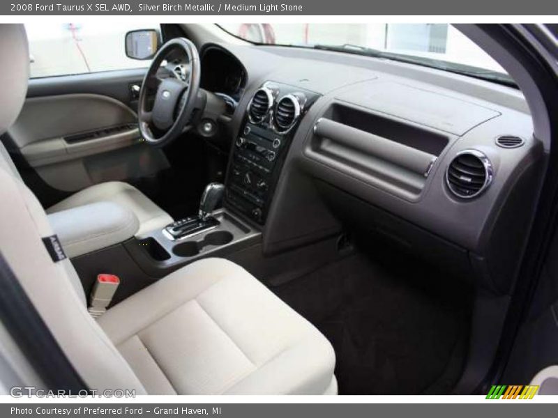 Silver Birch Metallic / Medium Light Stone 2008 Ford Taurus X SEL AWD