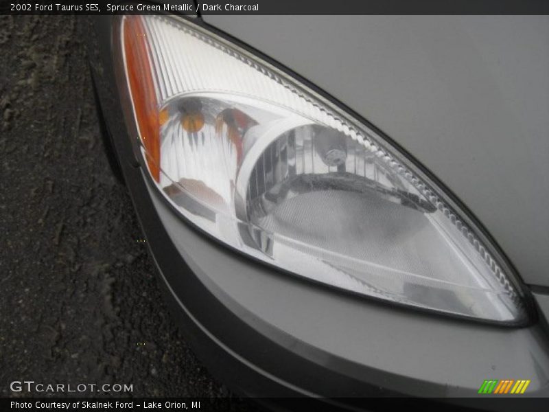 Spruce Green Metallic / Dark Charcoal 2002 Ford Taurus SES