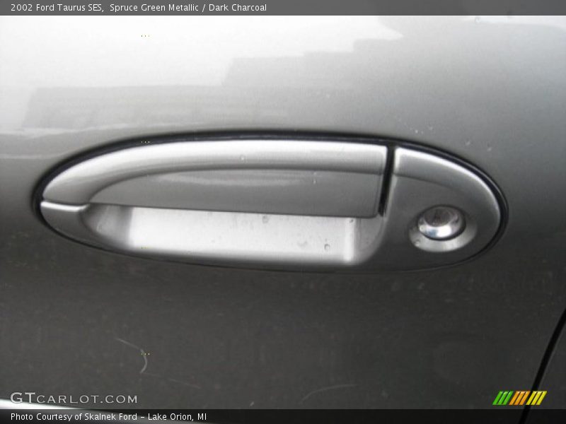 Spruce Green Metallic / Dark Charcoal 2002 Ford Taurus SES