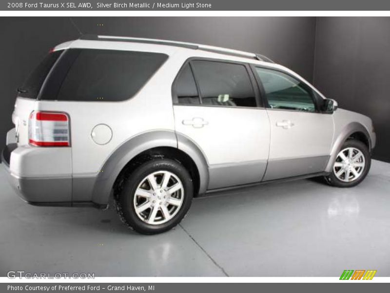Silver Birch Metallic / Medium Light Stone 2008 Ford Taurus X SEL AWD