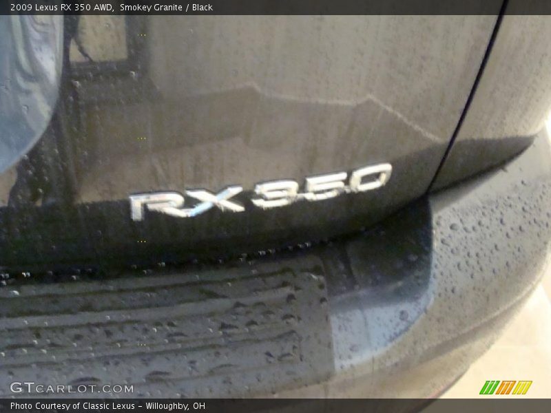 Smokey Granite / Black 2009 Lexus RX 350 AWD