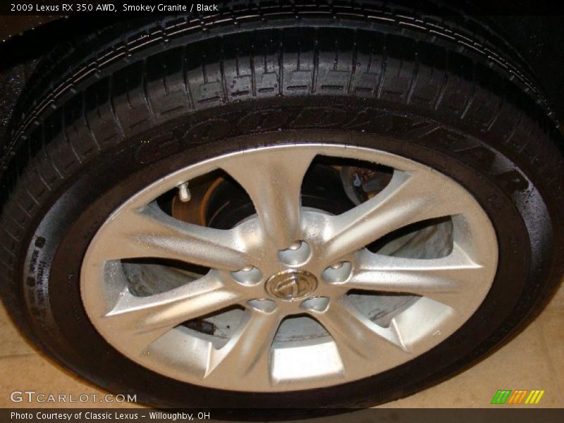 Smokey Granite / Black 2009 Lexus RX 350 AWD