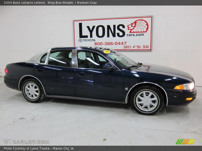 Ming Blue Metallic / Medium Gray 2004 Buick LeSabre Limited