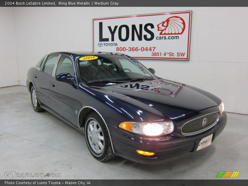 Ming Blue Metallic / Medium Gray 2004 Buick LeSabre Limited