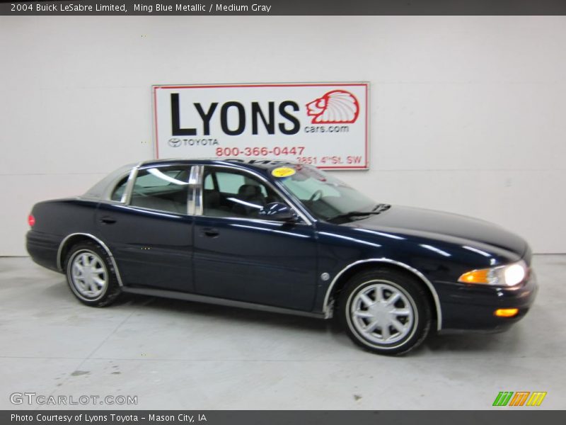 Ming Blue Metallic / Medium Gray 2004 Buick LeSabre Limited