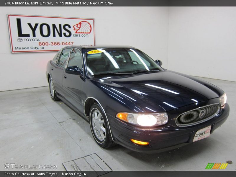 Ming Blue Metallic / Medium Gray 2004 Buick LeSabre Limited