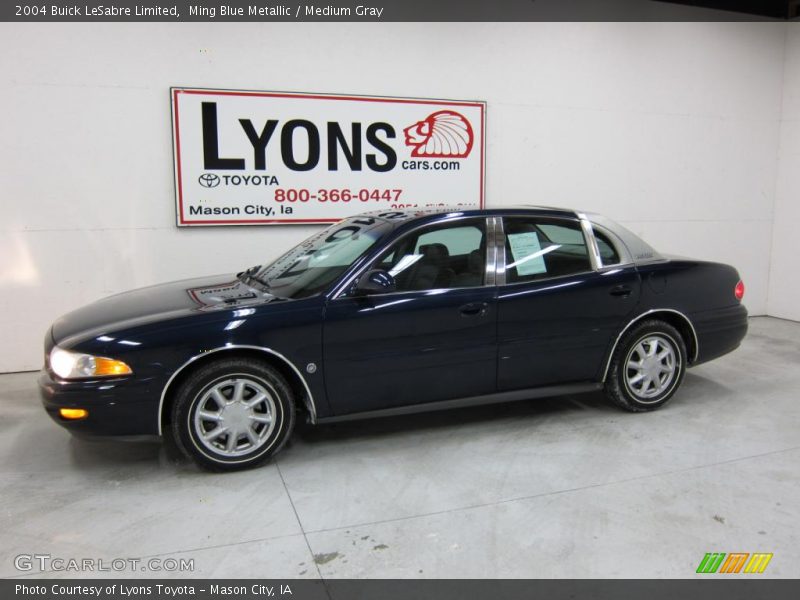 Ming Blue Metallic / Medium Gray 2004 Buick LeSabre Limited